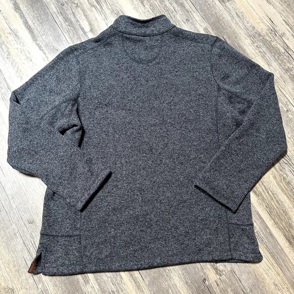 Woolrich 1/4 Snap Pullover Mens XL Gray Chest Pocket Hiking Outdoor - Picture 4 of 6